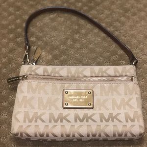 Michael Kors over shoulder wristlet